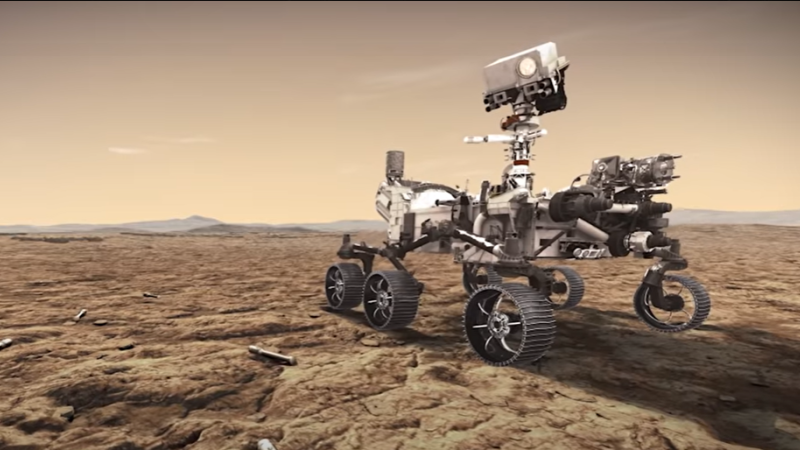 NASA caută viata pe Marte cu Roverul Perseverence