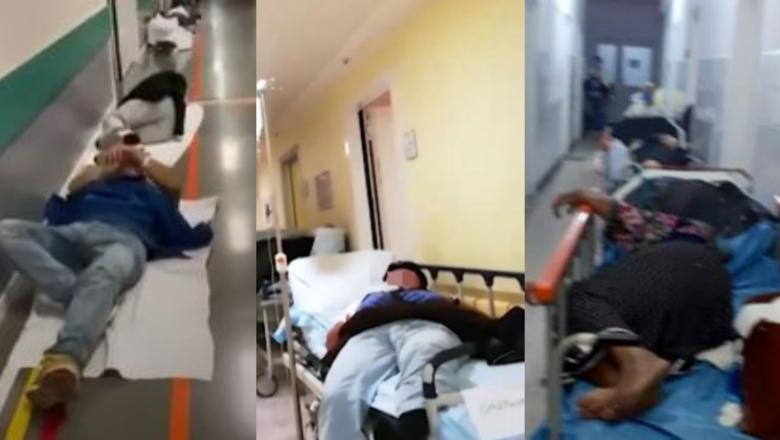 Bolnavii de COVID, pe holurile spitalelor, cum era acum ceva timp în Italia și Spania