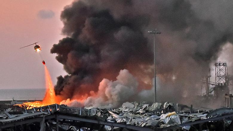 Explozia din Beirut a avut loc din pricina a 2.750 de tone de nitrat de amoniu, depozitate necorespunzător