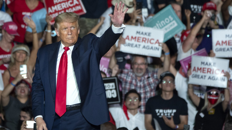 Trump a revenit, în forță la mitingurile electorale, după ce s-a vindecat de COVID