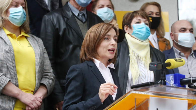 Maia Sandu acuză încercări de fraudare la alegerile din Republica Moldova