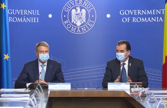Iohannis a fost prezent la ședinta de Guvern în care s-au luat noile restricții