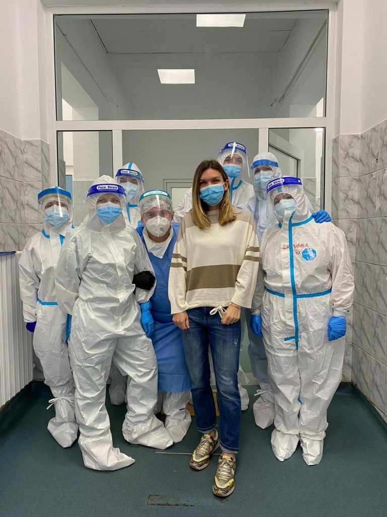 Halep le mulțumește medicilor de la Institutul "Matei  Bals"