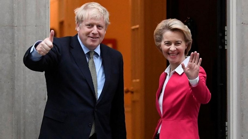 Boris Johnson și Ursula von der Leyen