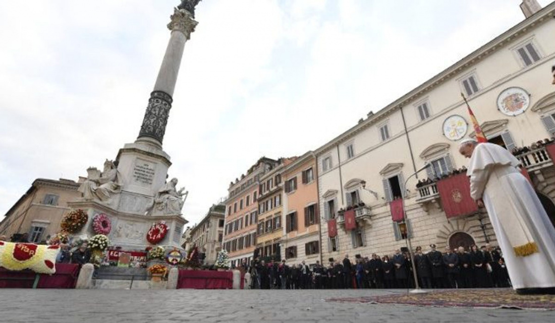 Papa Francis anulează pelerinajul, din centrul Romei, în contextul pandemiei