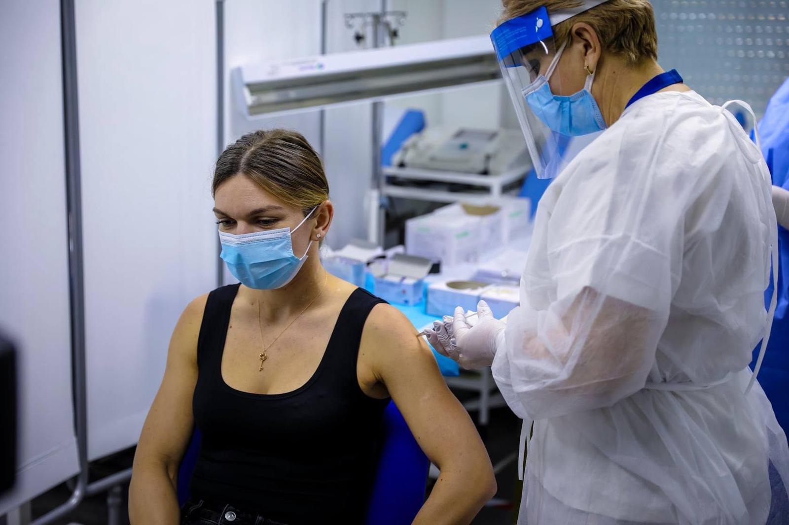 Jucătoarea de tenis Simona Halep s-a vaccinat anti COVID cu serul Pfizer