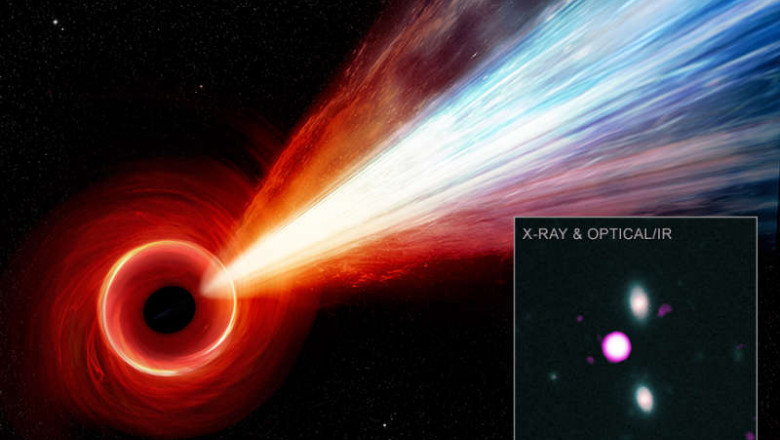 flux de raze-X emis de o gaură neagră
