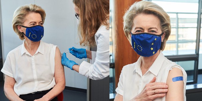 Președinta Comisiei Europene, s-a vaccinat anti COVID