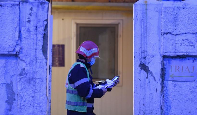 Fum și panică într-un salon COVID la Spitalul Județean de Urgență