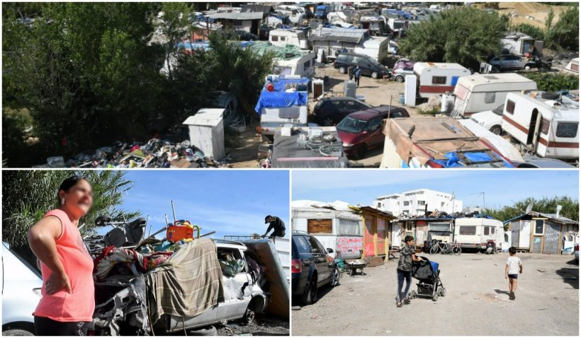 Copiii majoriatea români populează mahalalele Franței
