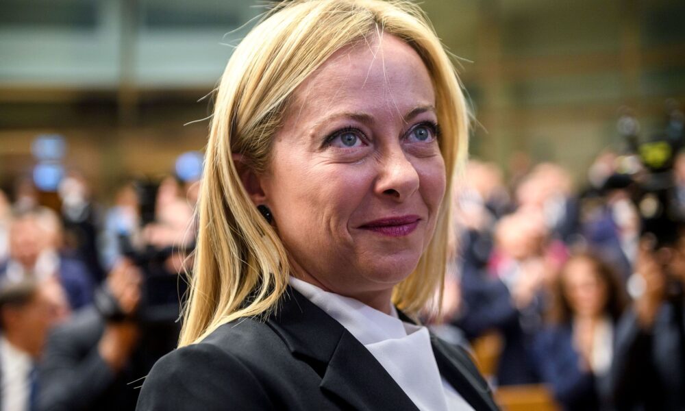 Giorgia Meloni, succes la prima apariție pe scena internațională