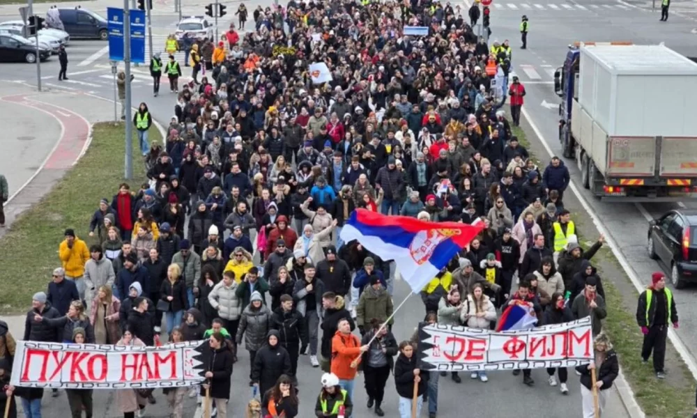 Proteste în Serbia