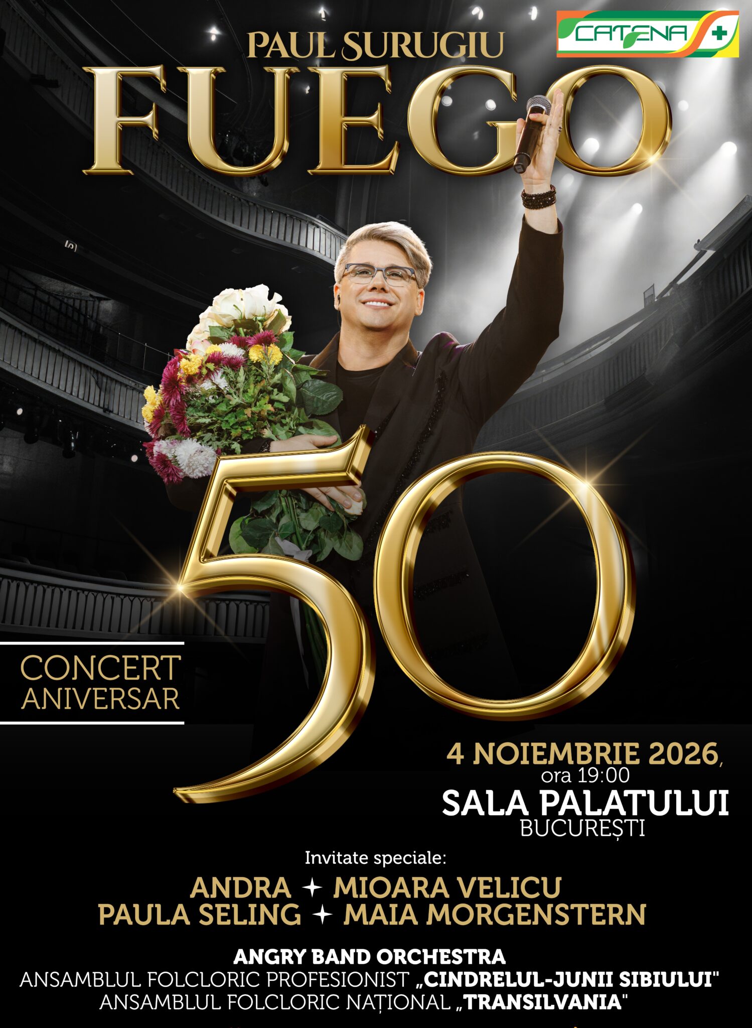 FUEGO sărbătorește 50 de ani pe 4 noiembrie la Sala Palatului – concert aniversar cu invitați speciali