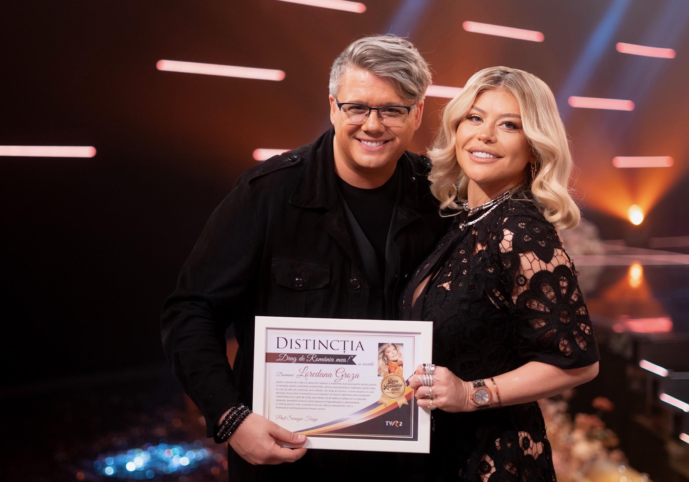 Loredana și Fuego vor susține un spectacol sâmbătă la TVR 2