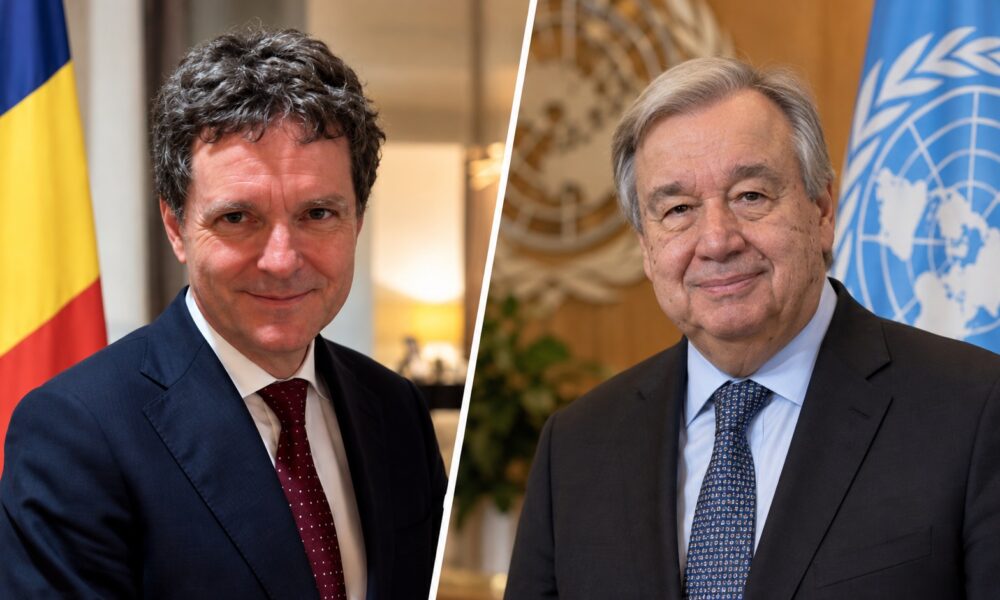 Nicușor Dan s-a întâlnit cu António Guterres la ONU
