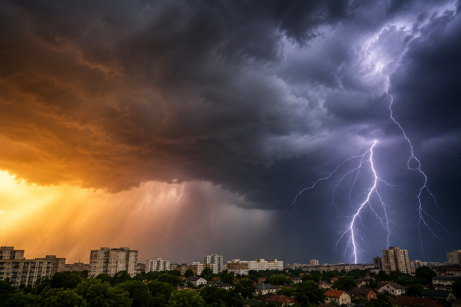 instabilitate atmosferică, vijelii și maxime de 34 de grade